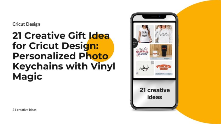 21 Creative Gift Idea for Cricut Design: Personalized Photo Keychains with Vinyl Magic
