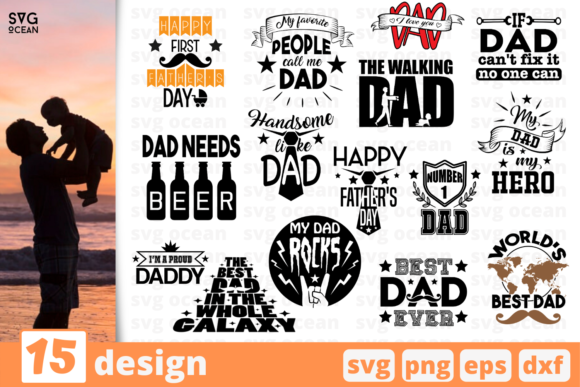15 Father's Day Quotes Bundle 15 Father's Day Quotes Bundle