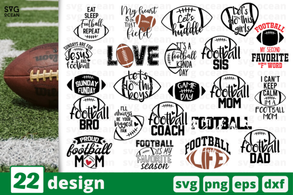 Top 7 Designs 22 Football Quotes Bundle 22 Football Quotes Bundle Top 7 Designs