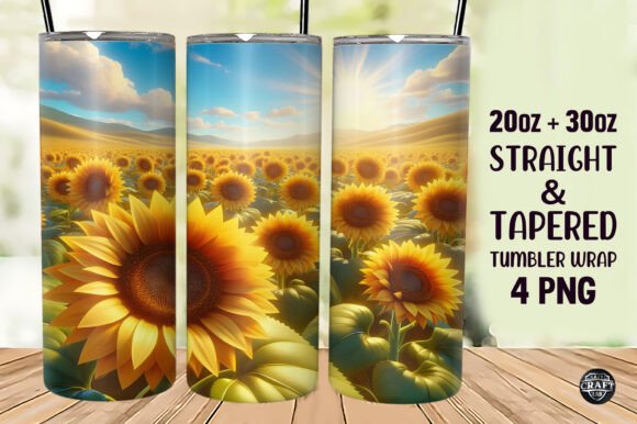 3D Sunflowers Sublimation Tumbler 20oz S 3D Sunflowers Sublimation Tumbler 20oz S