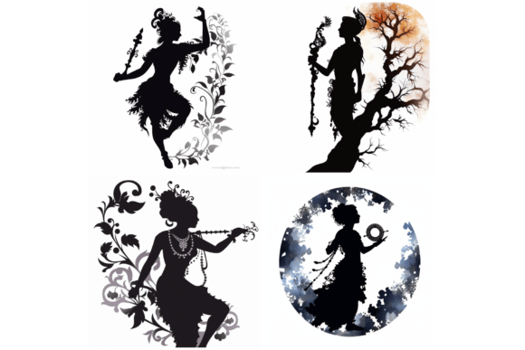 Ai Prompt for Silhouette Vector Art