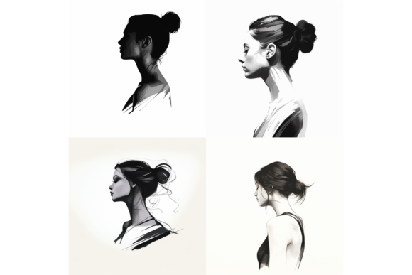 Ai Prompt for Silhouette Vector Art