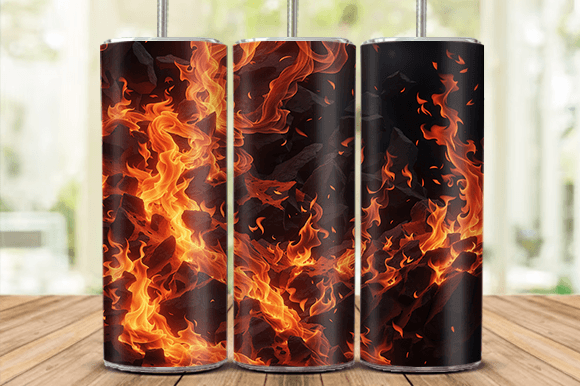 Blazing Fire Background Tumbler Wraps Blazing Fire Background Tumbler Wraps