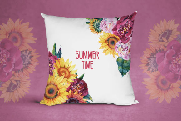 Bouquets of Sunflowers and Peonies