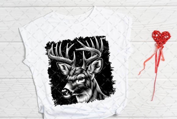 Buck Whitetail Deer Hunting Silhouette