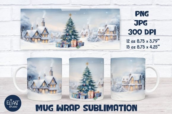 Christmas Tree Mug Wrap Christmas Tree Mug Wrap