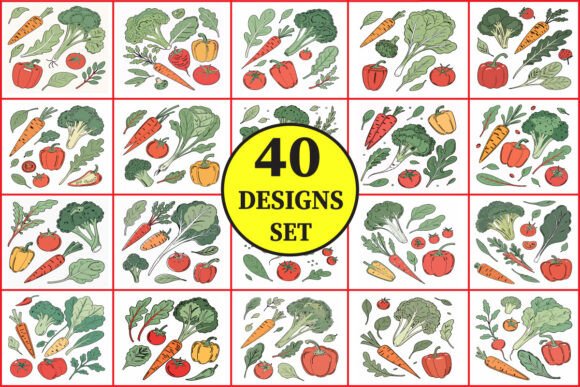 Fresh Vegetable Vector Clipart Bundle Fresh Vegetable Vector Clipart Bundle
