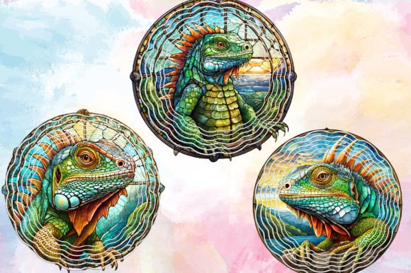 Iguana PNG Clipart Wind Spinner Clipart