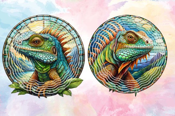 Iguana PNG Clipart Wind Spinner Clipart
