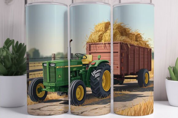 John Deere Tractor 20oz Tumbler Wrap John Deere Tractor 20oz Tumbler Wrap