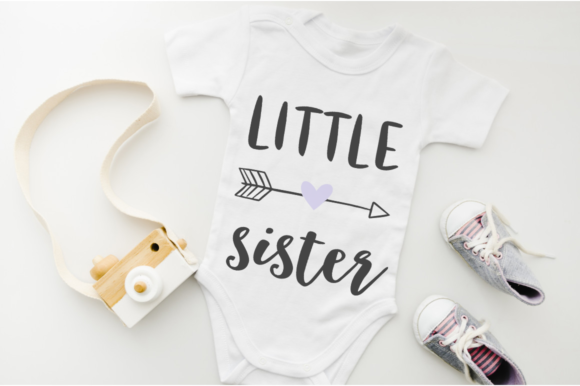 Little Sister with Arrow and Heart Svg Little Sister with Arrow and Heart Svg