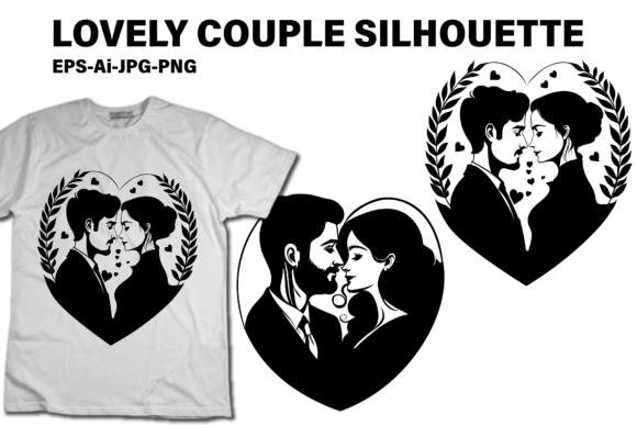 Lovely Couple Silhouette Valentine's Day