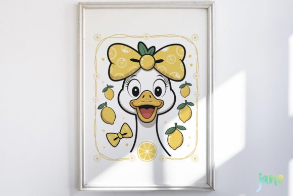 Preppy Lemon Summer Vibes PNG