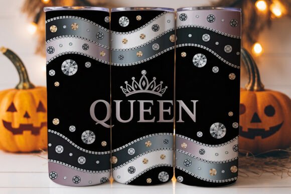 Queen Crown Rhinestones Tumbler Wrap Queen Crown Rhinestones Tumbler Wrap