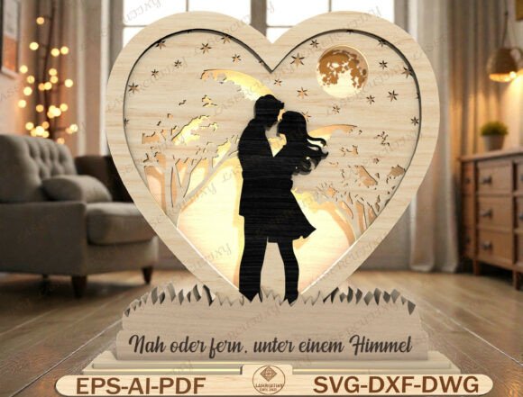 Romantic Couple Laser Cut File Romantic Couple Laser Cut File