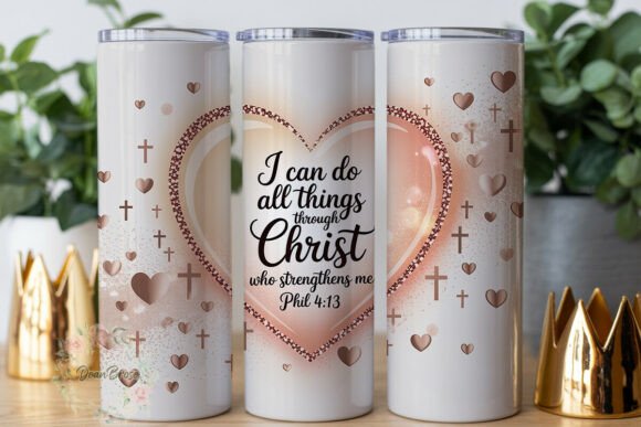 Rose Gold Christian 20oz Tumbler Wrap Rose Gold Christian 20oz Tumbler Wrap