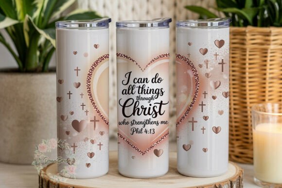 Rose Gold Christian 20oz Tumbler Wrap Rose Gold Christian 20oz Tumbler Wrap