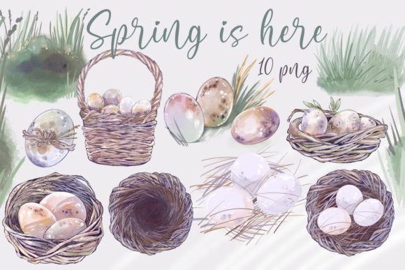 Rustic Spring Eggs and Nests