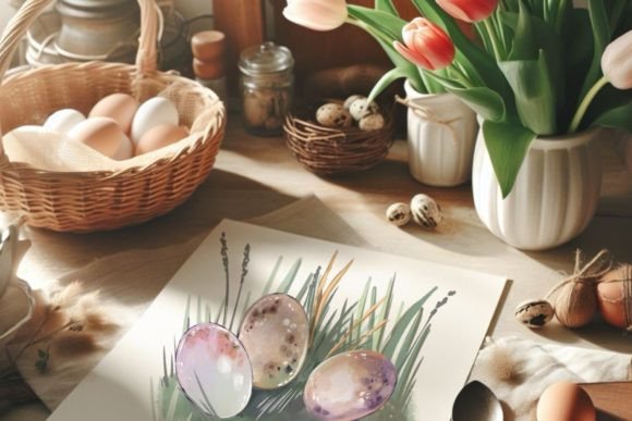 Rustic Spring Eggs and Nests