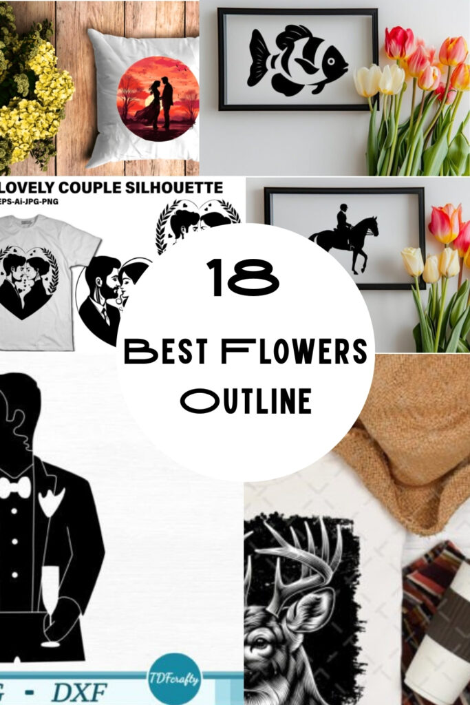 Best Flowers Outline Silhouette Cut Files: 18 Bundles to Elevate Your Crafts Instantly