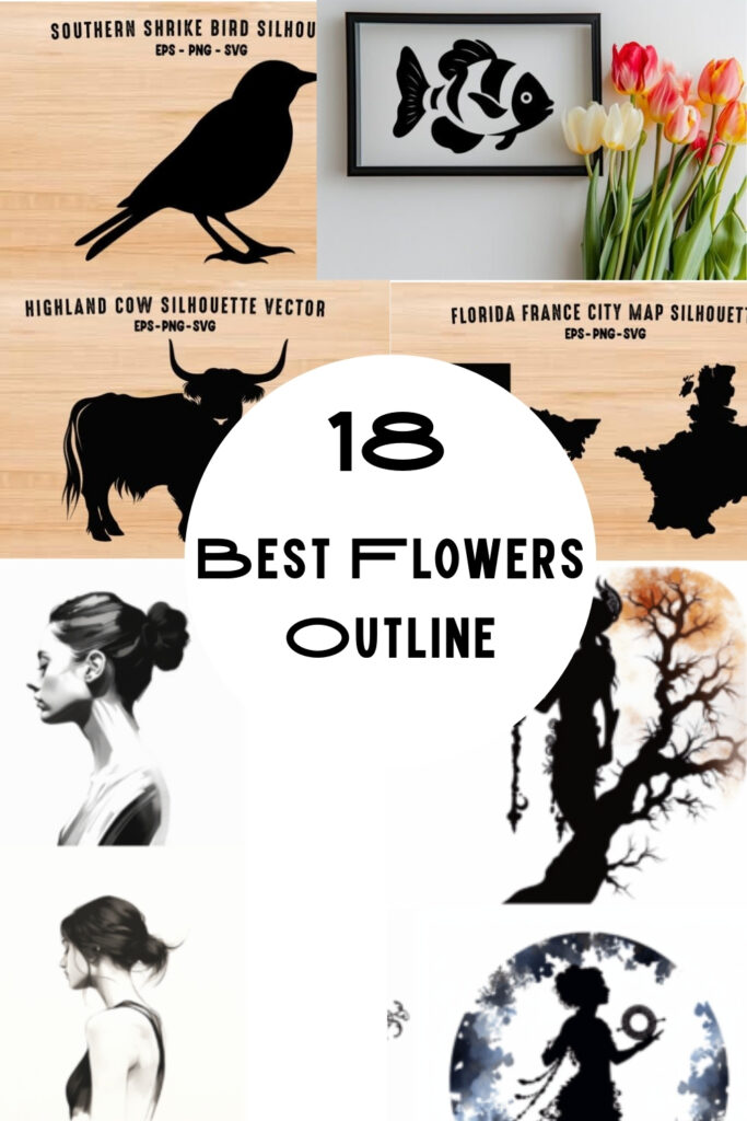 Best Flowers Outline Silhouette Cut Files: 18 Bundles to Elevate Your Crafts Instantly