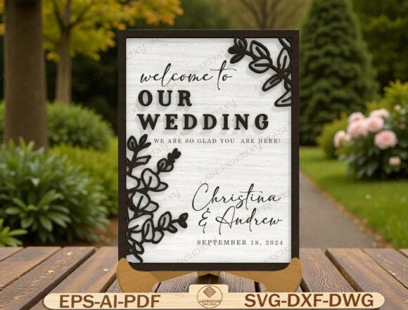 Wedding Welcome Sign Laser Cut Wedding Welcome Sign Laser Cut