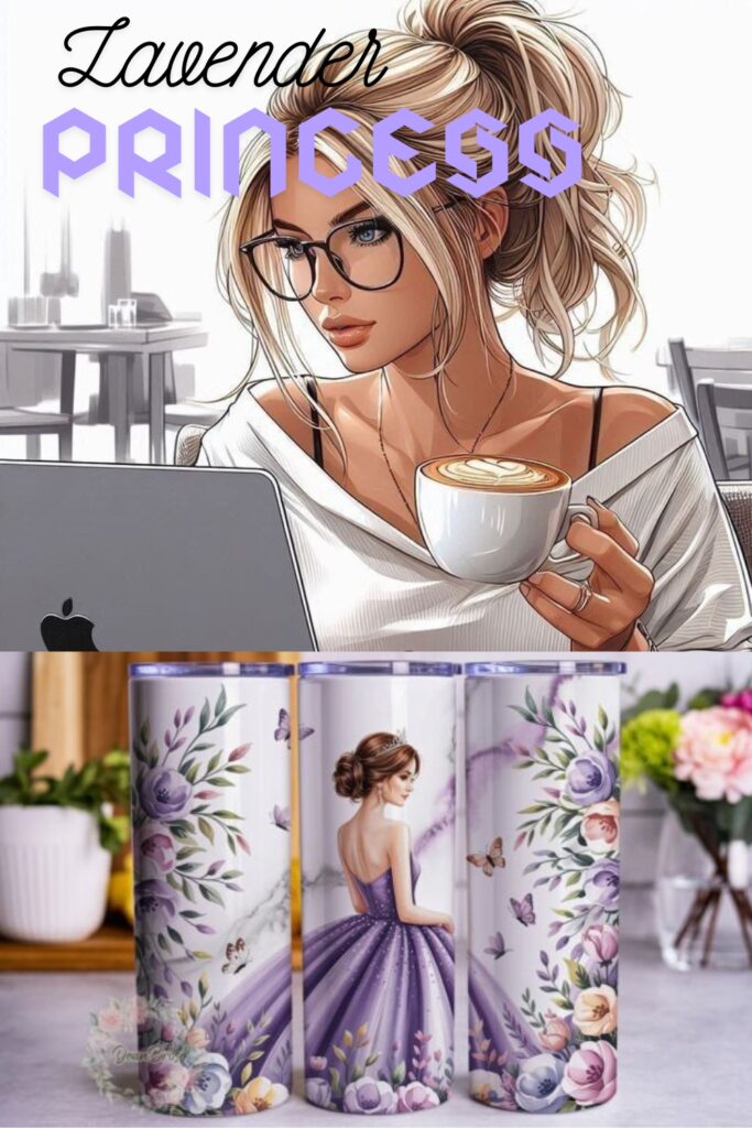 Lavender Princess Dress 20oz Skinny Lavender Princess Dress 20oz Skinny