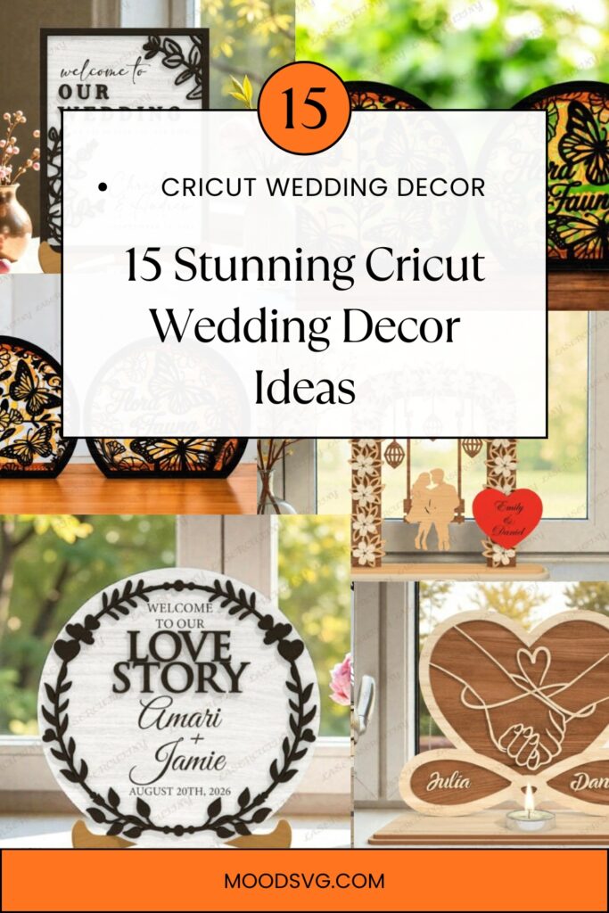 15 Stunning Cricut Wedding Decor Ideas 15 Stunning Cricut Wedding Decor Ideas