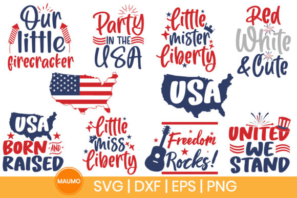 10 4th of July Svg Quotes Bundle
