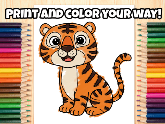 10 Animal Coloring SVG Bundle for Kids 10 Animal Coloring SVG Bundle for Kids