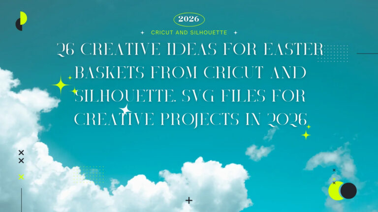 26 creative ideas for Easter baskets from Cricut and Silhouette. SVG files for creative projects in 2026