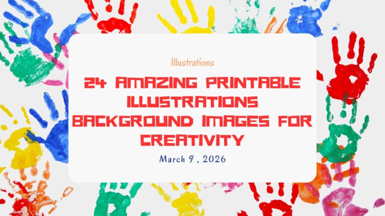 24 Amazing Printable Illustrations Background Images for Creativity