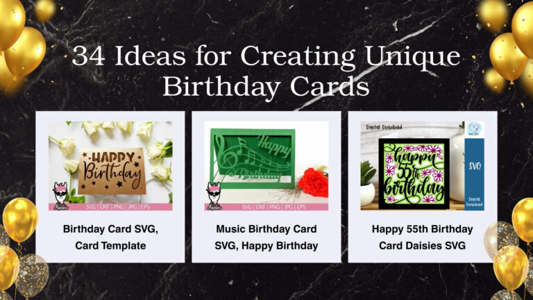 Cricut Birthday Card Template: 34 Ideas for Creating Unique Birthday Cards