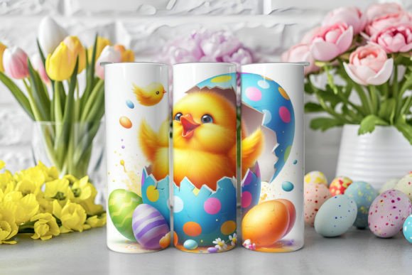 3D Easter Chick Tumbler Wrap