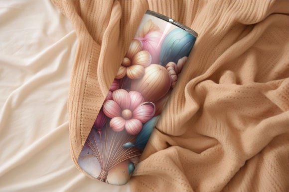 3D Flower Tumbler Wrap