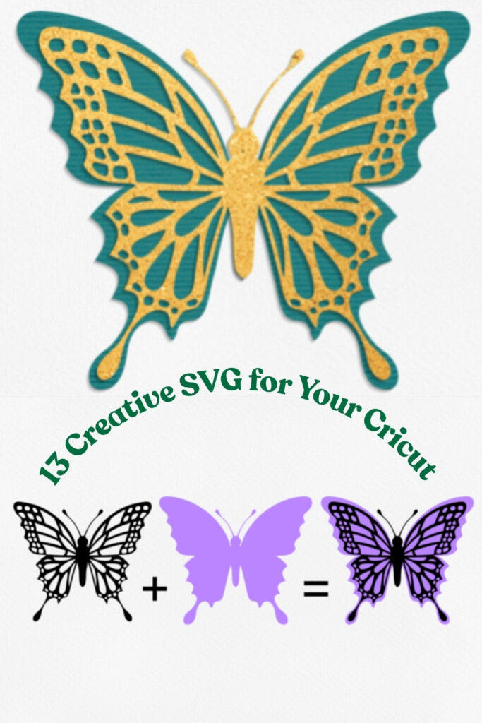Layered Flying Butterfly Svg for Cutting Layered Flying Butterfly Svg for Cutting