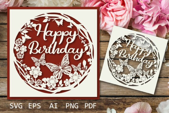 Birthday Card SVG | Happy Birthday Paper