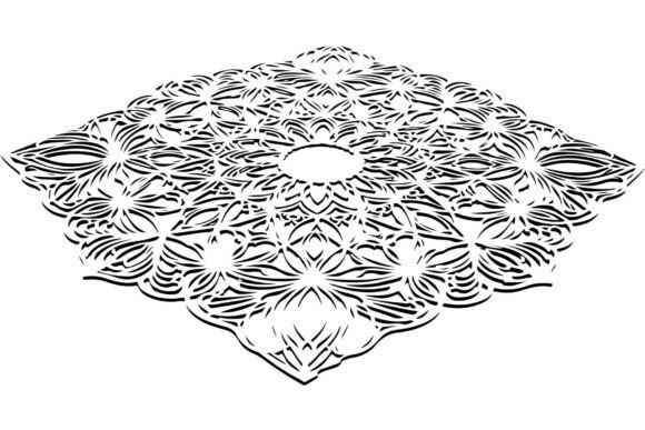 Black Floral Mandala Vector Bundle