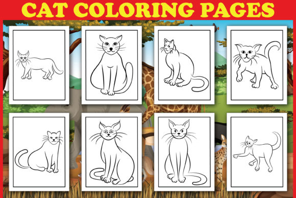 CAT COLORING PAGES for KIDS VOL-01 CAT COLORING PAGES for KIDS VOL-01