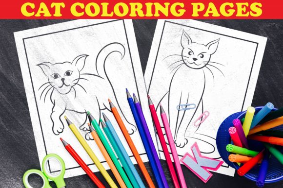 CAT COLORING PAGES for KIDS VOL-01 CAT COLORING PAGES for KIDS VOL-01