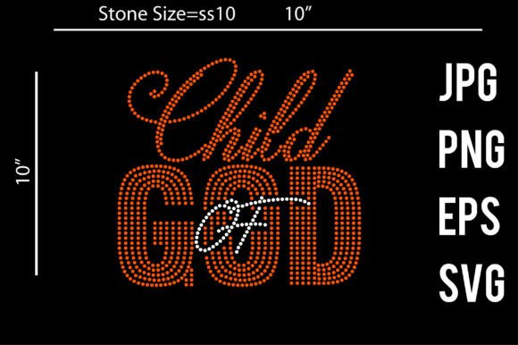 Child of God Rhinestone Template Child of God Rhinestone Template