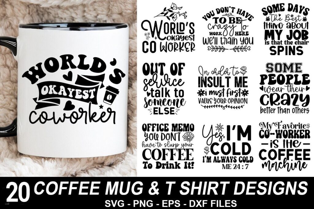 Coffee Mug SVG Design Bundle