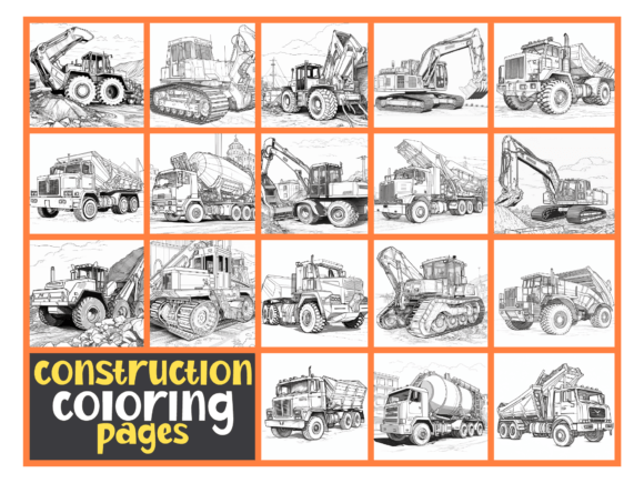 Construction Trucks Coloring Pages Construction Trucks Coloring Pages