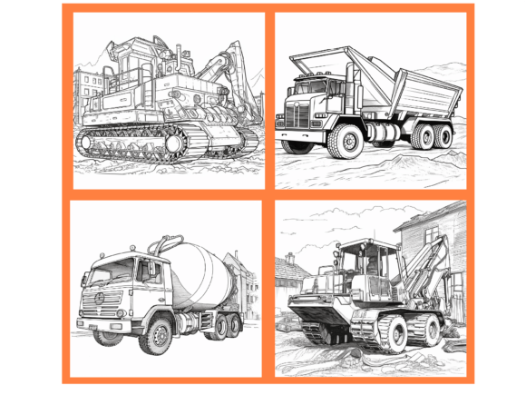 Construction Trucks Coloring Pages Construction Trucks Coloring Pages