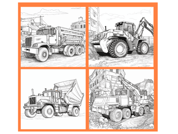 Construction Trucks Coloring Pages Construction Trucks Coloring Pages