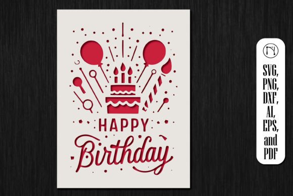 Cricut Birthday Card Paper Cut SVG