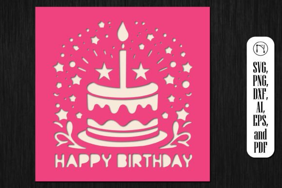 Cricut Birthday Card Paper Cut SVG