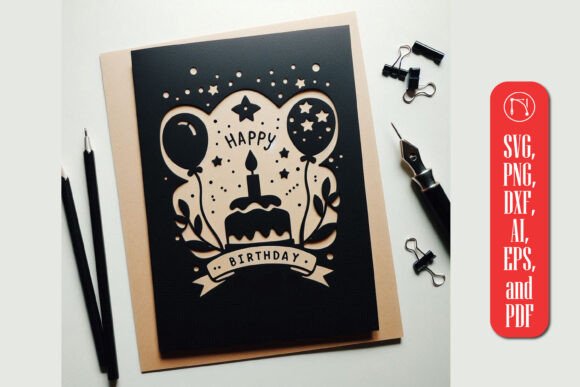 Cricut Birthday Card Paper Cut SVG