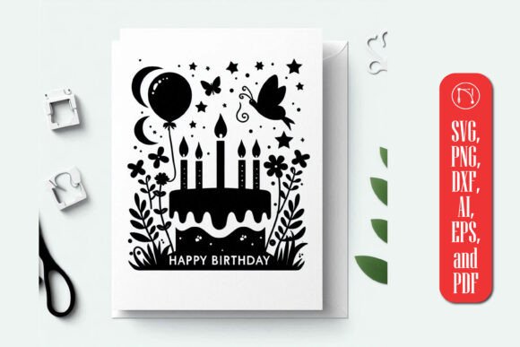 Cricut Birthday Card Paper Cut SVG