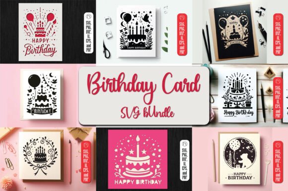 Cricut Birthday Card SVG Bundle
